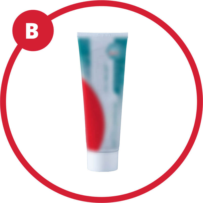 Group B - 8% arginine and calcium carbonate