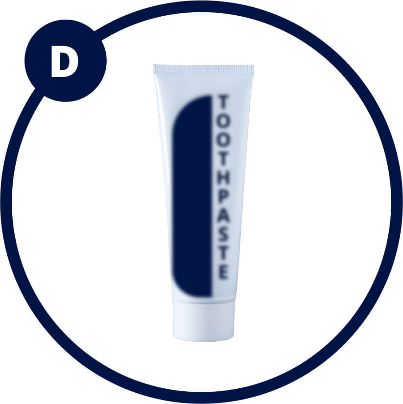 Group D - Toothpaste containing 5% potassium nitrate